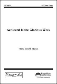 Achieved is the Glorious Work SATB choral sheet music cover Thumbnail